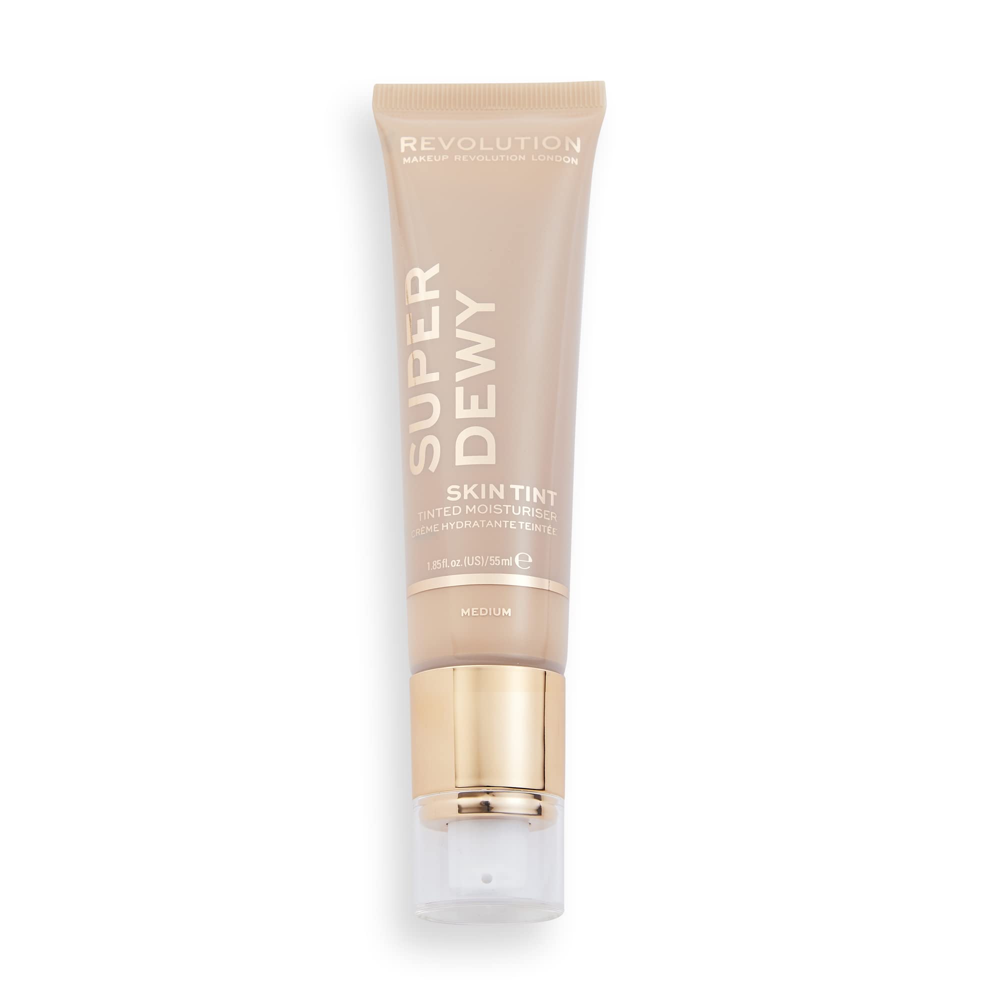 Makeup Revolution Superdewy Tinted Moisturiser - Fair For Long Lasting, hydration & Lightweight Makeup Give Moisturiser & Mat