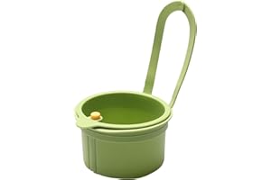 QINYOULHAUSE Sieb für Spülbecken - Snap-Button Spülbecken Sieb Wasserhahn HängendAbnehmbar Multifunktional Sauber Hände passend für die Meisten Standardarmaturen für Küche und Abwasch (Grün)