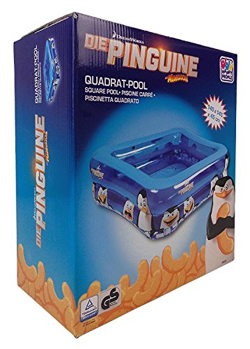 Happy People Quadrat Pool Die Pinguine, blau - 2