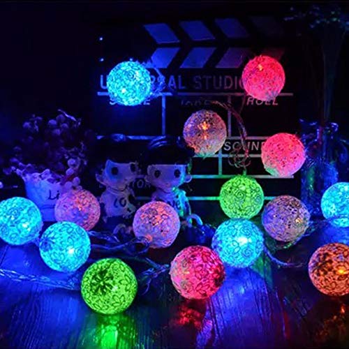 2019 New String Lights, High Quality 10 LED Lantern Lace Ball Fairy Lights, Home Garden Decor Lamp Xmas Party Wedding Festival Stage Ambience Lights 1.5m by LEEDY