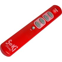 Fernbedienung Universal Seki Slim Rot Lernfähige Universal-Infrarot-Fernbedienung SeKi Slim Lernfähige Fernbedienung Große Tasten Rot