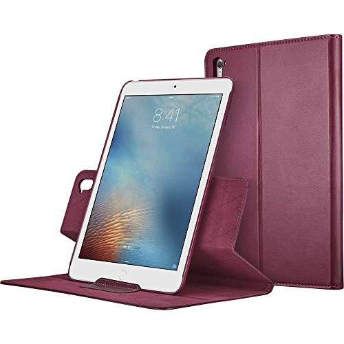 iPad Pro 9.7 Hülle, ESR® Intelligent Bildserie Unternehmen Stil PU Ledertasche mit Haspe mit Auto aufwachen / Schlaf Funktion Schutzhülle für iPad Pro 9.7 Zoll (Rosen Rot)