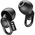 Silicone Ear Plugs for Sleep Noise Cancelling Noise Reusable Soft Comfortable Earplugs for Sleeping,Noise Sensitivity & Flights -16 Ear Tips in XS/S/M/L, 2 Travel Boxes - 33dB Noise Cancelling (Black)