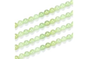 Adabele GF11-8 2 Stränge, natürliche Serpentin-Heilsteine, 8 mm, runde lose Perlen, Abstandshalter (86–92 Stück) für Bastel- und Schmuckherstellung