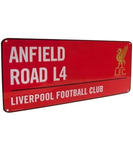 Insegna Liverpool Strada - 40x18 Cm, Per Tifosi E Appassionati Di Calcio - Foto 3