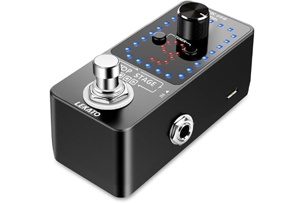 LEKATO Pédale d'effet Looper pour guitare électrique et basse avec câble USB