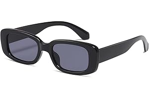 kimorn Gafas de sol rectangulares para mujeres y hombres, gafas de moda Retro a la moda de los años 90, marco cuadrado de protección UV 400 Vintage K1200