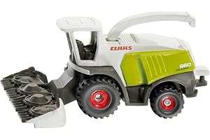 siku 1418, Claas majshack, metall,plast, Vit,Grön, Utloppsröret kan vändas