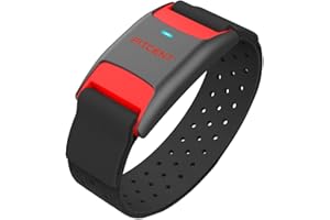 FITCENT Pulsómetros Brazo Bluetooth Ant+ Sensor óptico Brazalete Monitor de Frecuencia Cardíaca para Peloton iFIT Polar Strav
