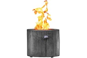 EL FUEGO FIREPIT El Fuego Black Fire Pit, No Wood Required, 90% Less CO2, No Wood Smoke, 3x Cheaper to Run than Traditional Fire Pit, Ideal for any Garden, Camping, Outdoor Events (Black)