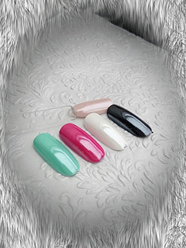 Chrome Effekt Pigment Weiss White Glitter Glitzer Puder Nageldesign Trend Nailart RM Beautynails - 2