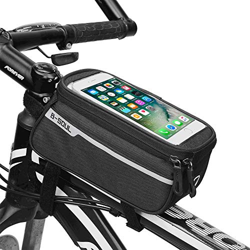 ZMunited - Bolsa Impermeable para Marco de Bicicleta con Pantalla táctil de Alta sensibilidad para teléfono móvil de 6,2 Pulgadas