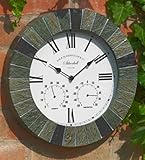 Outside Wall Clock Newby Mechanical Verdigris 12" Rustic - View #4