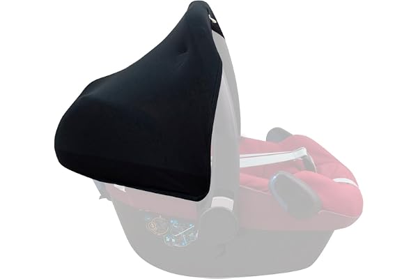 JYOKO KIDS Capot compatible avec Maxi Cosi, Bebe Confort Pebble en coton (Black Series)