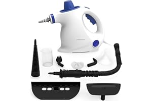 Comforday Steam Cleaner handheld-Multi-Purpose Pressurized with 9-Piece Accessories, Portable Hand held steamer for Stain Removal, Carpets, Car Seats, Floor, bathroom cleaner