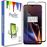 POPIO Tempered Glass Full Glue Edge to Edge Screen Guard Protector 5D/6D Designed for Oneplus 6T Mobile