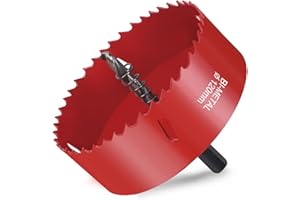 flintronic Zestaw otwornic, otwornica 120 mm, bimetal, 1 wiertło, 1 sprężyna mechaniczna, 1 klucz sześciokątny, otwornica do aluminium, drewna, płyty PCW i płyty z tworzywa sztucznego gwint 1/4