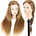 26" Training Head for Hairdressers Mannequin Head Hair Yaki Synthetic Hairdressing Doll Heads Cosmetology Mannequin Head Manikin