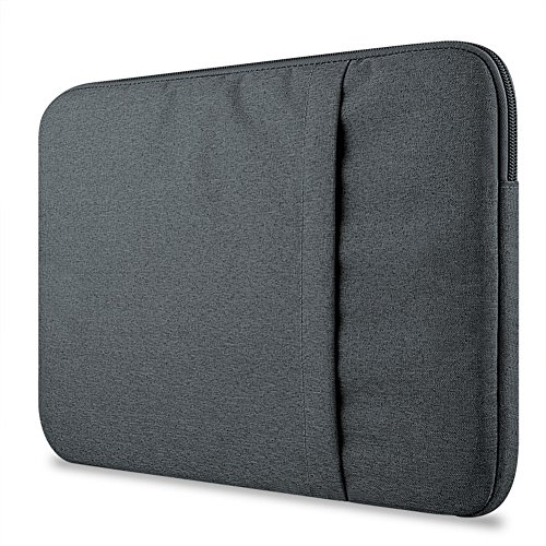 IPUIS Waterproof Classic Laptop Sleeve Case Notebook Bag Pouch Protective Skin Cover Macbook air pro 11/12 / 13 / 15 inch mac protective cover(15 Inch Dark gray)
