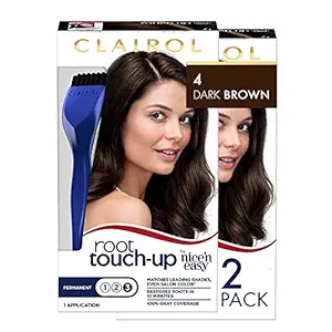 Clairol Nice n Easy Root Touch-Up 004 Dark Brown 1 Kit (Pack of 2)