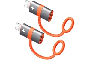 mcdodo Adattatore Lightning a USB C, adattatore Lightning USB C,PD 36W Supporto per ricarica rapida e sincronizzazione compatto per iPhone (2 pezzi)