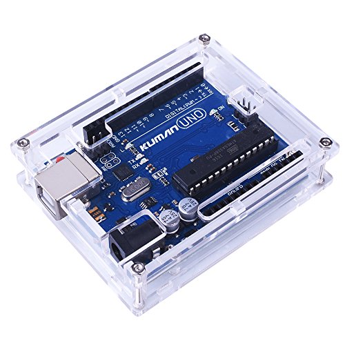 Kuman para Arduino Placa Uno R3 ATmega328P Uno R3 C scara Nueva Brillo Transparente de Acr lico Caja de Computadora Compatible con Arduino UNO R3 W Cable USB K69 reviews Kuman para Arduino Placa Uno R3 ATmega328P Uno R3 C scara Nueva Brillo Transparente de Acr lico Caja de Computadora Compatible con Arduino UNO R3 W Cable USB K69