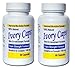 2 Pack Ivory Caps Skin Whitening Max Glutathione 1500 mg Pills Pill Ivorycaps, Unisex