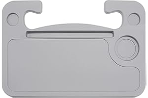 Yajimsa Multifunctional Car Desk, Food Steering Wheel Tray, Portable Car Laptop and Food Drink Table for Travels Driver Constant Travelers