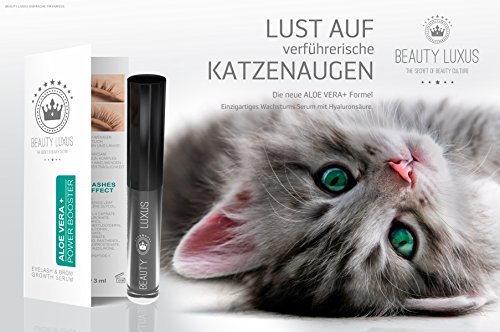 WIMPERNSERUM POWER BOOSTER – Beauty Luxus 3 ml Aloe Vera EXTREM WIRKSAM | Augenbrauen Serum | Enhancer | Wimpern-Serum | Augenbrauen-Wachstumsserum | Eyelash Activating Serum | Wimpernbooster | Verlängerung | Wimpern | Wimpernpflege - 2