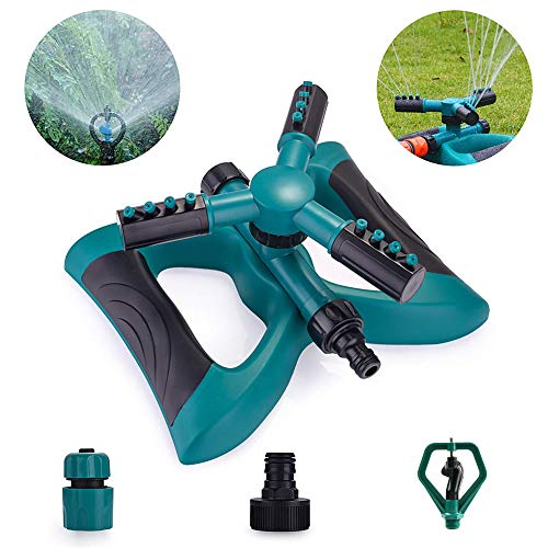 Preisvergleich Produktbild CRZJ Rasensprenger kleine, Sprinkler in Schmetterlingsform, 360-Grad-Gartensprinkler, drehbar, automatischer Rasensprinkler