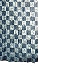 Ridder 331230-350 Duschvorhang Folie 120 x 200 cm, sun und sea blau inklusiv Ringe