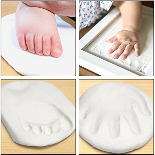 Handabdruck Baby Fußabdruck Bilderrahmen Baby Abdruck Geschenk für Neugeborene Andenken des Rahmen - 5