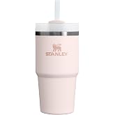STANLEY Quencher H2.0 FlowState Tumbler 20oz Pipetli Termos Bardak 0.60 Litre - Pembe Kuvars (Rose Quartz) | Paslanmaz &Ccedil;elik
