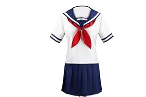 GENERIC JK Cosplay Costume Girls Japanese School Skirt Uniform Japanese School Girls Short Sleeve Uniform Cosplay Outfit With Bow Tie For Stage Performances, Party Cosplay, Daily Wear