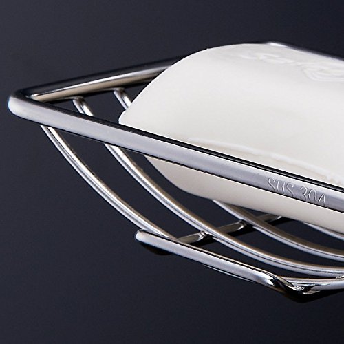 ipegtop Suction Seifenhalter Wand Seifenschale Seifenablage mit Saugnapf aus Edelstahl, Rostfrei - 6