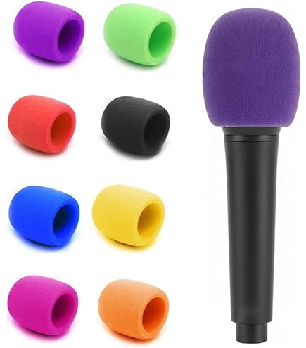 N/A - 10 spugne Foam Mic Cover Handheld Microfono Windscreen Shield Protezione Viola per KTV Broadcasting N/A - 10 spugne Foam Mic Cover Handheld Microfono Windscreen Shield Protezione Viola per KTV Broadcasting