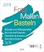 Produktbild Foto-Malen-Basteln Bastelkalender weiß groß 2019: Fotokalender zum Selbstgestalten. Do-it-yourself Kalender mit festem Fotokarton. Format: 30 x 35 cm