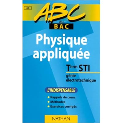 Gratuit Images Abc Du Bac Physique Appliquee Niveau Terminale Sti Le Genie dernière salutations