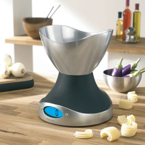 Preisvergleich Produktbild SALTER Elektronische Küchenwaage Aluminium Schwarz