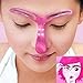 VWH Eyebrow Stencil Makeup KIt DIY Template Stencil Shaping Makeup Tool (rose red)