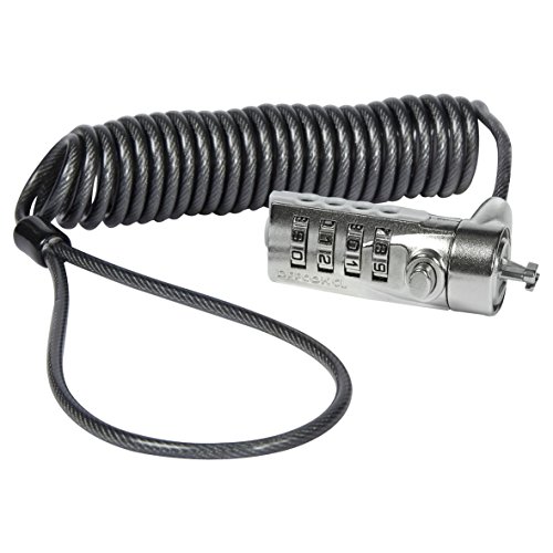 Preisvergleich Produktbild TARGUS DEFCON Coiled Laptop Cable Lock Silver