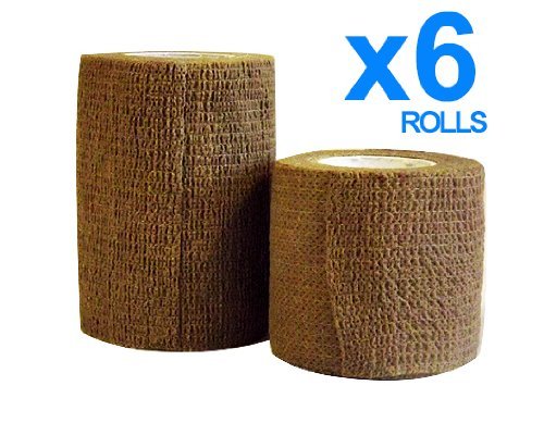 Cohesive Bandage, Tan 7.5cm x 4.5m by C.M.S Medical