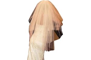 Leader of the Beauty 1.5m Length White and Ivory Bridal Veils with Comb