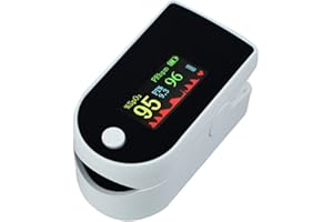 BESDIRECT Sensore del polso della punta delle dita, saturazione dell'ossigeno nel sangue della punta delle dita, misuratore di ossigeno con display OLED, monitor della salute per la casa