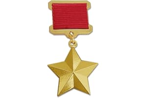 Kocreat COPIA Segunda Guerra Mundial Soviética Socialista Laborista Medalla de Trabajo Medalla de Oro Emblema URSS CCCP Ruso Insignia REPLICA