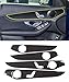 Produktbild Carbon ABS Chrom Tür Dekoration Panel Zubehör Rahmen Cover Trim Aufkleber für C-Klasse W205 C180 2015-2018