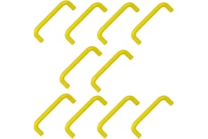 POMOLINE 10 Un. TIRADOR Asa Mueble Infantil resina ABS amarilla - Distancia tornillos 96MM para