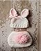 Babe Mall Inc® Fashion Unisex New-born Boy Girl Crochet Knitted Baby Outfits Costume Set Photography Photo Prop-Pink Rabbit