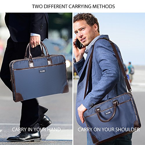 Plemo Laptop Tasche wasserabweisende Business Tragetasche Aktentasche für 13-15,6 Zoll Laptop Notebook Macbook, Marineblau - 7