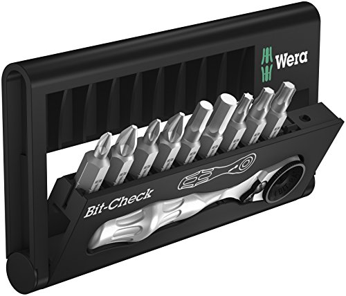 Wera 05073645001 Bit-Check, Bit-Sortiment BC BR 9 und Bit-Ratsche, 10-teilig - 2